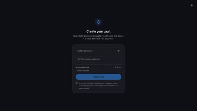 Gravity Passwords screenshot 1